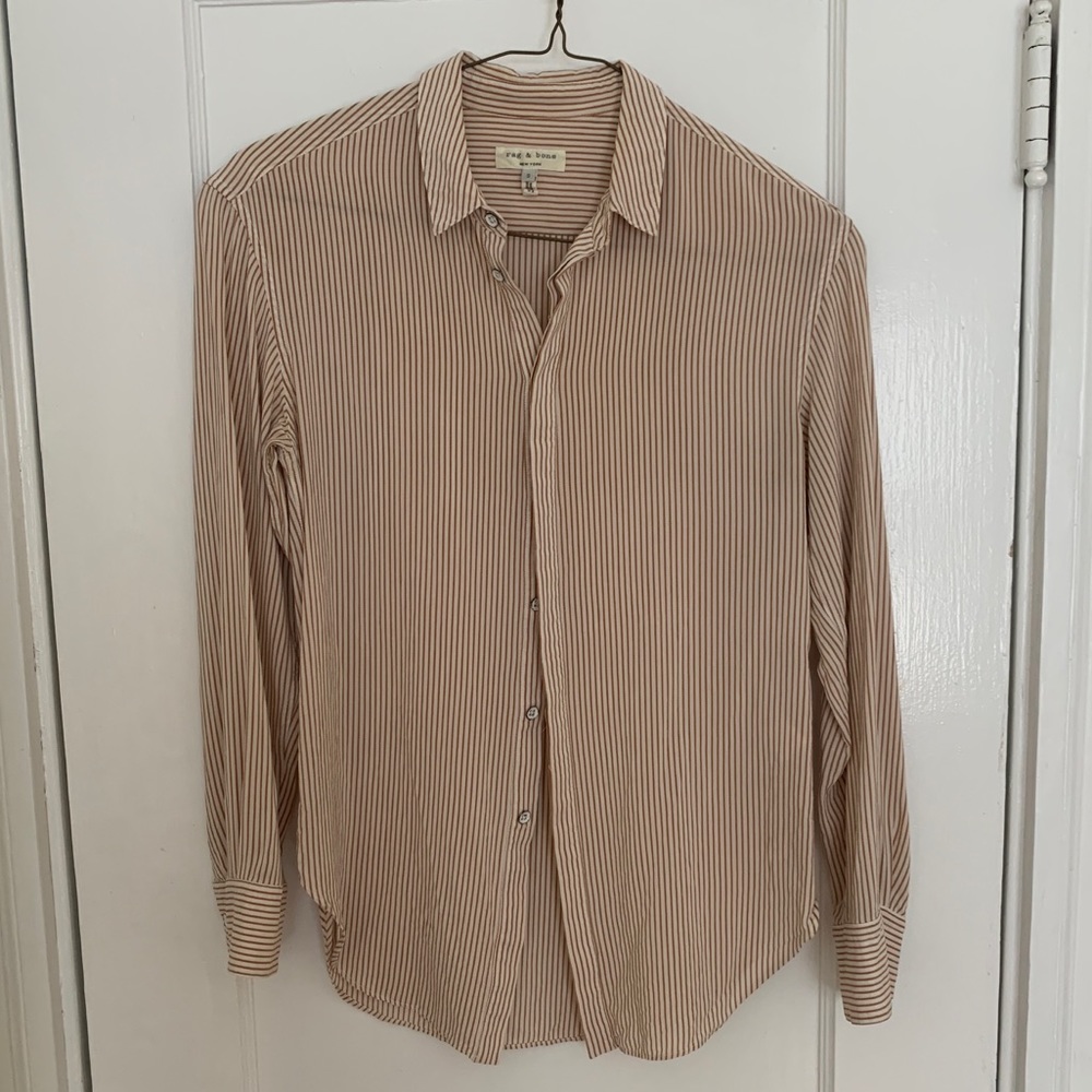 Rag and Bone Striped Silk Button Down - beautiful shirt!